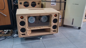 ตู้ลำโพง DIY 6.5x2 คู่แฝด แนวตั้ง กลาง3นิ้วแหลม2นิ้ว เบสหนักๆ โครงปั๊ม-โครงหล่อ