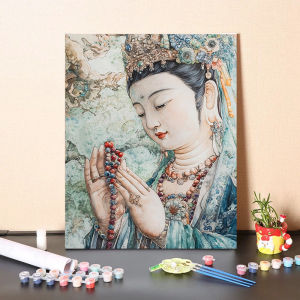 Kayou | Buddha Religion Painting By Numbers for Adults DIY Kits HandPainted on Canvas Oil Picture Drawing Coloring By Number