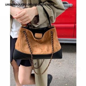 URCDN RDALVO | Vintage Suede Large Capacity Tote Bag