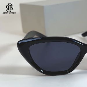 Berrybarton Kacamata Hitam Cat Eye Vintage UV400 Bahan PC Outdoor Sunglasses Kacamata Wanita 816