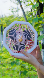 Kipas Angin Portable Mini KELE 2025 - Sirkulator Udara USB Meja 3 Speed Adjustable Kipas Senyap Penghemat Listrik dengan Fitur LED