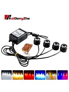 4x1.5w LED Eagle Eye Strobe Flash Eagle Eye LED Cat Eye Car With Wireless Remote Control Waterproof Drl Light