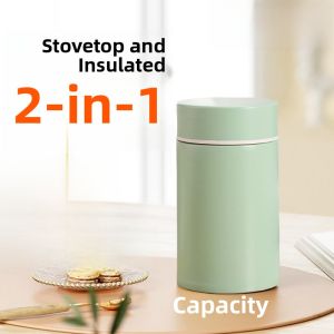 Portable Mini Insulated Stainless Steel 316 Soup Mug Silver Ear Porridge Slow Cook Cup Small Capacity Dining Utensils Cup