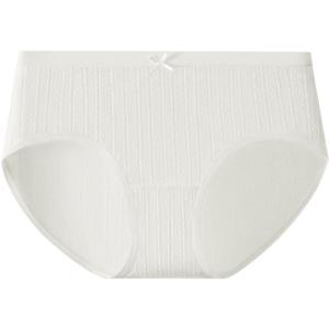 HODO | Antibacterial Cotton Panty White Original Cotton Mid-High Waist Tummy Control Womens Triangle Panty
