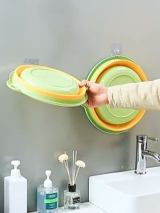 Folding Portable Wash Basin Multifunction Household Bathroom Bucket Container Laundry Foldable