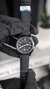 Jam Tangan Pria Seiko Classic SUR571P1 Black Dial Black Nylon Band