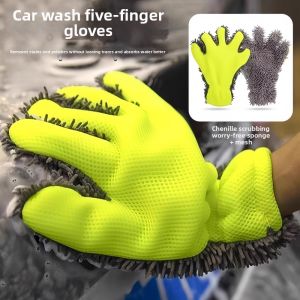 NAIFUNA | Wool Chenille Car Wash Glove Non-scratch Waxing