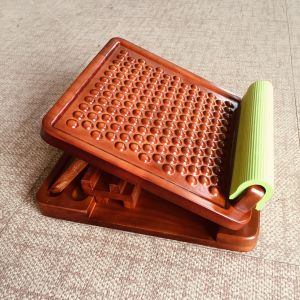 Real Wood Muscle Stretching Board Multi-Stage Standing Rehabilitation Leg Slimming Fitness Pedal Treadmill Exercise Trainer