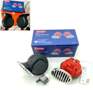 Klakson Keong Merah Kazito Motor Mobil 12V 60B 510 HZ Universal Twin Kazito Plus Relay dan Breket
