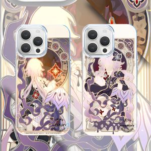 Aurora Gold Phone Case Xingqiong Railway Long Night Moon Card Holder Compatible with Apple 16/16Plus/16Pro/16Promax And More