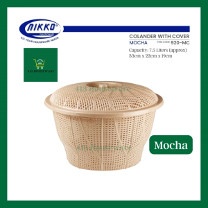 NIKKO Strainer / Colander with Cover | Salaan Tray Mesh Food Mesh Strainer & Container #920