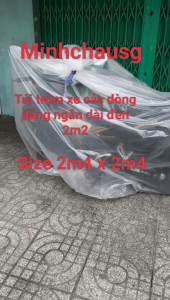 Túi ni lông khổ lớn 2M4X 2M41M5 X 2M5 1M9X2M6 2M2X3M trùm xe máy bọc nệm lớn chống ngập nướctrùm cây cảnh trùm tủ lạnh dẻo dày 9zem không quai