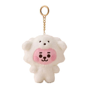 LINE FRIENDS | 2026 BT21 Anime Kawaii Zoo Series Plush Doll Keychain Cute Cartoon Doll School Bag Pendant Decoration Birthday Gift Line Friends