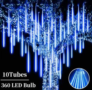 Christmas/ New Year Decoration Metor Shower Lights 10Led Local Stock sg seller
