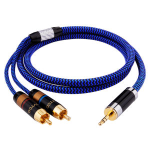 YYTCG | AUX 3.5mm to Dual RCA Audio Splitter Cable