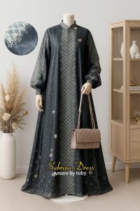 bintang exlusive gamis motif terbaru simple elegant kekinian sabrina dress amorebyruby