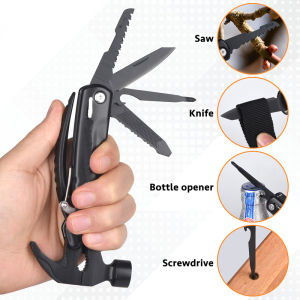 12-in-1 Multitool Hammer | Portable Survival Tool for Camping Hiking DIY & Gifts for Men
