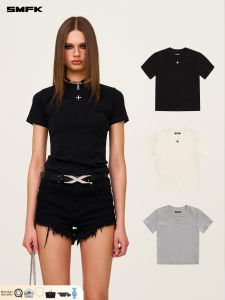 SMFK | Hugging Slim Fit Cross Emblem T-Shirt