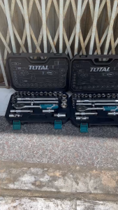1/2" Bộ tuýp 25 chi tiết 10-32mm Total THT121251 (25 PC. 1/2" DR. 6 Point Socket Wrench Set)
