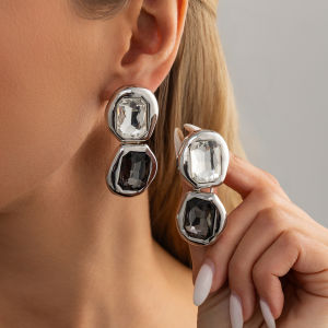 Ingemark | Ingemark Luxury Big Glass Rhinestone Drop Earrings Women Retro Irregular Geometric Pendant Earrings Valentines Day Jewelry Gift