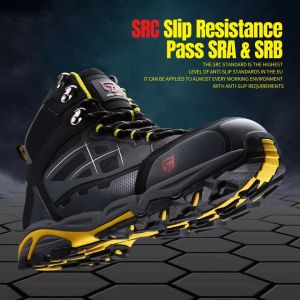 LARNMERN Sepatu Safety Ujung Besi Model Sporty Anti Slip SRC