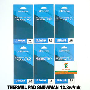 Miếng tản nhiệt cao cấp Thermal Pad SNOWMAN 13.8 W/mk chính hãng tản nhiệt GPU chipset ổ cứng SSD M.2 đối thủ của Gelid