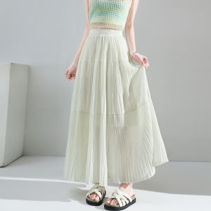 La Chapelle | Chân Váy Chiffon Pháp Cao Waisted Giảm Cân