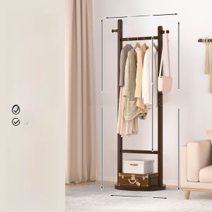 Floor Standing Simple Home Use Clothes Hanger Indoor Popular Entryway Coat Rod Bedroom Household Furniture Clothes Stand