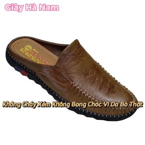 Dép Bít Mũi Nam SAMTA Da Bò Thật Cao Cấp GSB2076