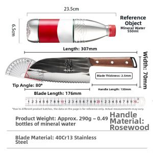 Multi-purpose Serrated Knife for Frozen Meat Raw Meat and Bread Cutting