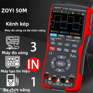 Máy Đo Vạn Năng Kỹ Thuật Số OYI ZT703S 3 Trong 1 Với Băng Thông 50MHz Tốc Độ Lấy Mẫu 280MS Máy Tạo Tín Hiệu Dao Động Kép Lưu Trữ Dữ Liệu Dạng Sóng Trên PC