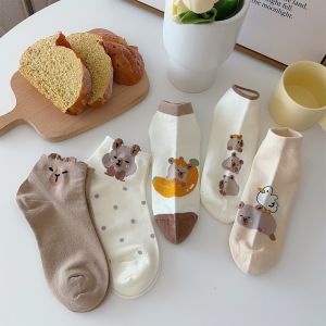 1 Đôi Tất Ngắn Nữ Capybara Dễ Thương Có Miệng Nông Xuân Hè Phù Hợp Với Ống Ngắn Thuyền Tất