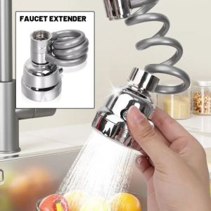 360° Rotation Adjustable Faucet Extender Handheld Taps 3 Modes Tap Accessory for Household Kitchen Bathroom Sink