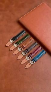 Genuine Leather Watch Strap 16mm 18mm 20mm 22mm Men Women Retro Oil Wax Cowhide Quick Release Universal Replace Band Bracelet