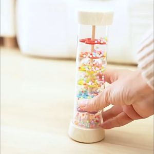 Rain Sound Maker Baby Rattle Rainmaker Rainbow Hourglass Percussion Suara Hujan Instrument Music Mainan Suara Musik - Mainan Aktivitas Bunyi Anak Bayi