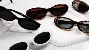 2025 Rivets Oval Sunglasses Women Brand Designer Foldable Easy Taking Female Shades UV400