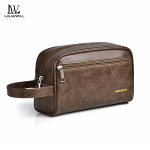 LouisWill Cosmetic Bag PU Bag Large Capacity Bag Makeup Pouch Handbag Organizer Large Capacity Cosmetic Bag Wash Bag Pocketed Separation For Makeup Skincare Product