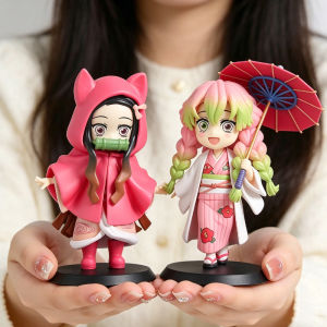 Bandai | Demon Slayer I LOVE RAINNY DAY Serie Cute Tanjiro Kamado/Nezuko Kamado/Zenitsu Agatsuma Figures Blind Box Doll Action Model Toys