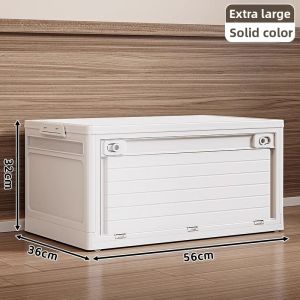 Transparent Large Capacity Foldable Drawer Storage Box