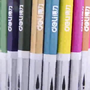Chì màu khô cao cấp Deli hộp thiếc sang trọng 24/36/48/72 Màu
