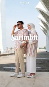 Cotton Inch - Safaira Sarimbit Kemeja Koko Kemeja Tunik