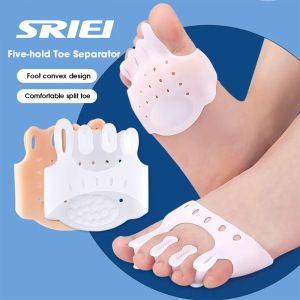 SRIEI 1 Pair Gel Toe Separator Hallux Valgus Silicone Finger Separator Toe Corrector Fingers Feet Haluksy Toe Spreader Bunion Corrector