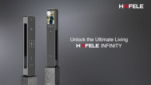 Hafele Infinity WIFI Smart Door Lock with Door Viewer Face Recognition & Palm ID | Free Installation | 2+1 Year Warranty