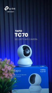 TP-Link Tapo TC70 2MP CCTV camera connect cellphone 360 Pan/Tilt Night Vision Motion Detection indoor wifi connect 1080P IP Camera Surveillance Camera monitor 2 way audio Up to 512GB Storage