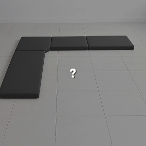 ALAS DUDUK KURSI SUDUT SATU SET TEBAL 4CM