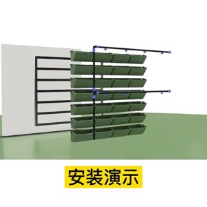 2Pcs Hanging Flower Pots Garden Window Hang Indoor Outdoor Plant Basket for Railing Fence