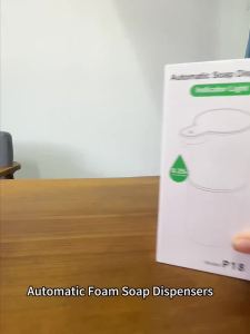 New 380ml Capacity Low Noise Light Display 4-Levels Adjustable Foam/Liquid Modes Electric Automatic Smart Sense Soap Dispenser