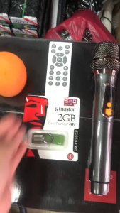 KTS-1909 (FREE USB with songs) Bluetooth Karaoke Portable Speaker with rechargeable wireless microphone