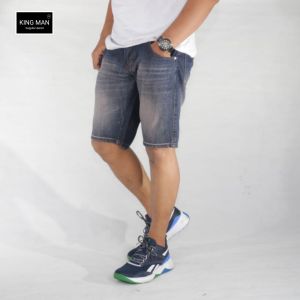 King Man 86 Celana Pendek Pria Jeans Dewasa Polos Skinny