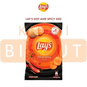 50G LAY’S -  [ Classic / Hot & Spicy / Hot Chili Squid / Nori Seawed / Rock Extra Bbq / Salted Egg / Sour Cream & Onion ]